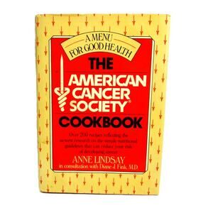 The American Cancer Society Cookbook Anne Lindsay 1988 Hardcover Healthy Menus